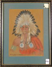 INDIGENOUS PASTEL DRAWING