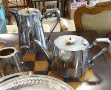TEA AND COFFEE SERVICE, BRIDE'S BASKET
