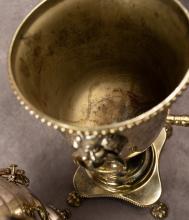 SILVER PLATE TIP KETTLE AND WATER URN