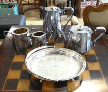 TEA AND COFFEE SERVICE, BRIDE'S BASKET