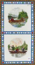 DECORATIVE CURRIER & IVES FRAMED TILES