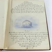 ANTIQUE SCRAPBOOK OF DRAWINGS & POEMS