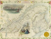 ANTIQUE CANADIAN MAP