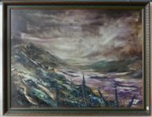 LARGE LANDSCAPE OIL PAINTING