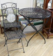 WROUGHT IRON BISTRO SET