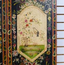 PAIR OF HAND-PAINTED WALL PANELS