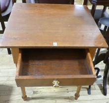 ANTIQUE WALNUT STAND TABLE