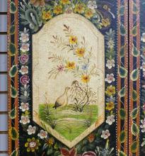 PAIR OF HAND-PAINTED WALL PANELS