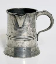 PEWTER SPOUTED JUG