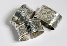 STERLING NAPKIN RINGS