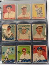 BINDER OF 1930'S BIG LEAGUE CHEWING GUM CARDS