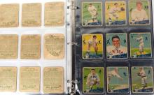 BINDER OF 1930'S BIG LEAGUE CHEWING GUM CARDS