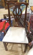 PAIR OF CHIPPENDALE ARMCHAIRS