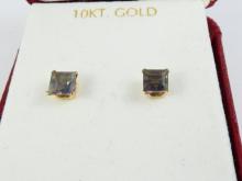 PAIR GOLD EARRINGS