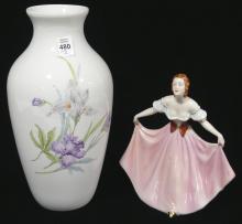 KAISER VASE AND ROYAL DUX FIGURINE