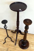 THREE CANDLE STANDS