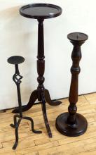 THREE CANDLE STANDS