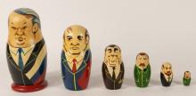 TWO RUSSIAN NESTING DOLLS