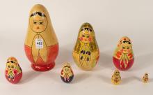 TWO RUSSIAN NESTING DOLLS