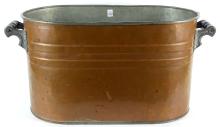 ANTIQUE COPPER BOILER & STONEWARE CROCK