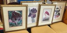 FOUR FRAMED DECORATOR PRINTS