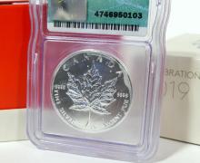 TWO FINE SILVER CONS - no tax