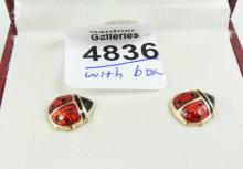 PAIR "LADYBUG" EARRINGS