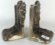 PAIR FIGURAL BOOKENDS