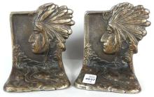 PAIR FIGURAL BOOKENDS