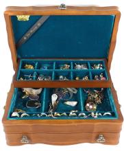 JEWELLERY BOX WITH CONTENTS