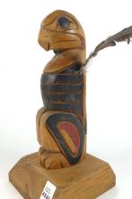 VINTAGE CARVED TOTEM POLE