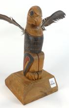 VINTAGE CARVED TOTEM POLE