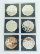 6 CANADIAN SILVER DOLLARS