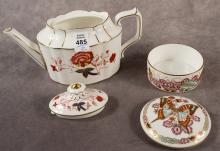 ROYAL CROWN DERBY TEAPOT AND TRINKET BOX