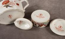 ROYAL CROWN DERBY TEAPOT AND TRINKET BOX