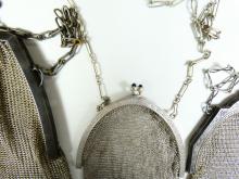 3 ANTIQUE/VINTAGE MESH BAGS