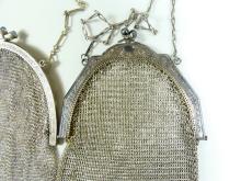 3 ANTIQUE/VINTAGE MESH BAGS