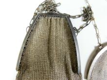 3 ANTIQUE/VINTAGE MESH BAGS