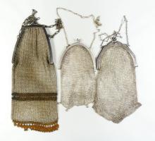 3 ANTIQUE/VINTAGE MESH BAGS