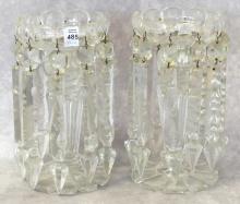 PAIR OF CRYSTAL LUSTRES