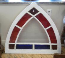 ANTIQUE STAINED GLASS WINDOW