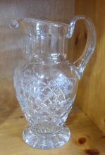 CRYSTAL WATER SET AND PITCHER