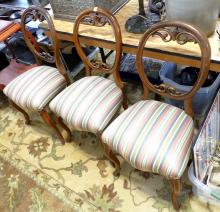 SET OF THREE VICTORIAN SIDE CHAIRS