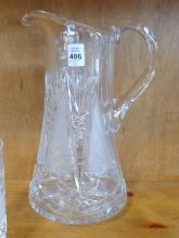 CRYSTAL WATER SET AND PITCHER