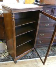 DIMINUTIVE BOOKCASE CABINET