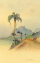 PAIR ANTIQUE WATERCOLOURS BY H. GOLDSCHMIDT