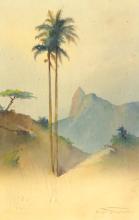 PAIR ANTIQUE WATERCOLOURS BY H. GOLDSCHMIDT