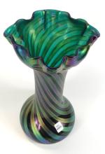 HAND-BLOWN ART GLASS VASE