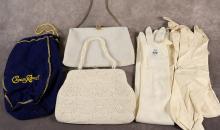 VINTAGE LADIES' GLOVES AND EVENING BAGS