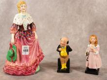 THREE ENGLISH FIGURINES